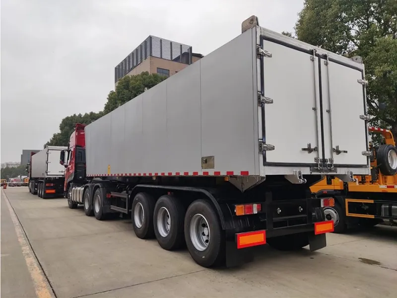 Tri Axle Aluminium Pob Tseg Trailer